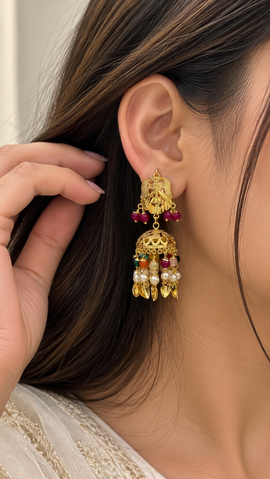 Rangrez Pearl Jhumki