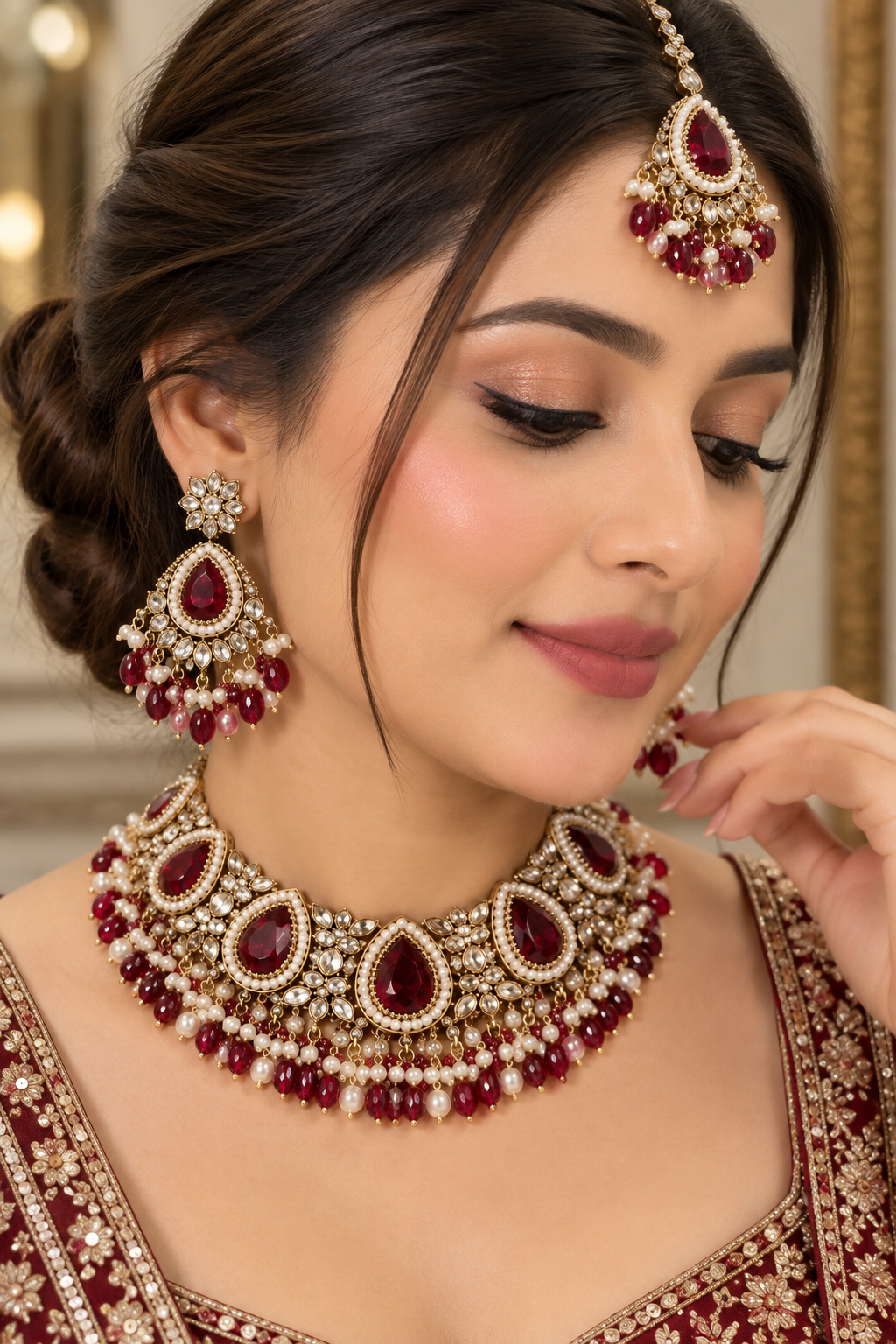 Kundan Necklace Set