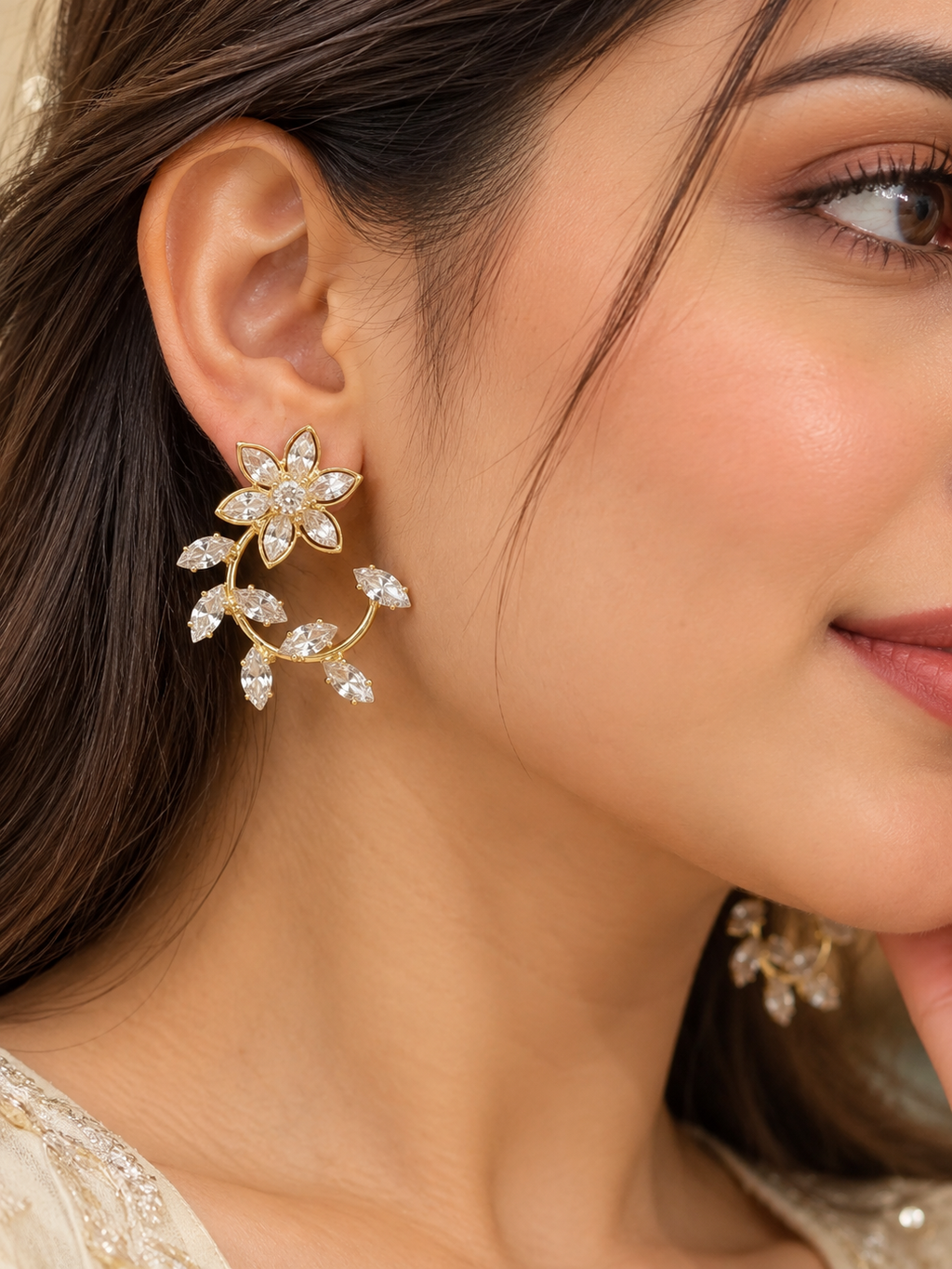 Traditional Gold Plated Pearl Tops