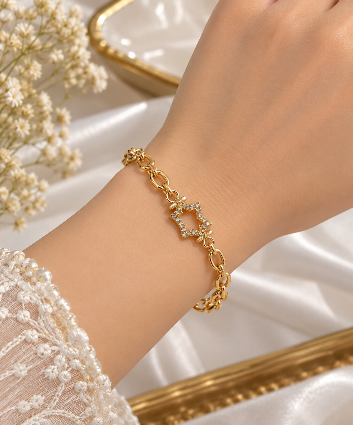 Premium Golden Star Bracelet