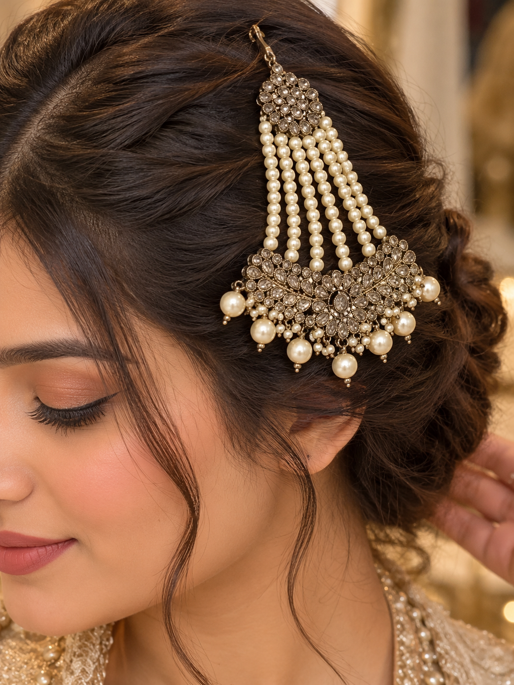 Premium Pearl Passa/ Hair Jewellery