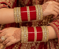 Maroon Chura with Antique polish
